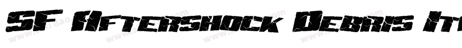 SF Aftershock Debris Italic字体转换